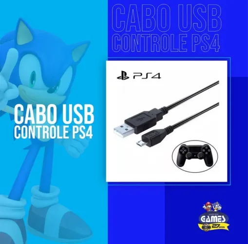 Cabo USB para Controle PS4