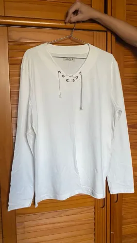 Camiseta Manga Longa Branca