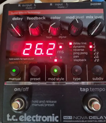 Pedal TC Electronic Nova Delay (ND-1) Leiam com atenção 