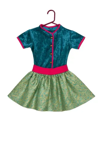 Vestido fantasia infantil teen princesa chinesa 38 (botões com detalhe)