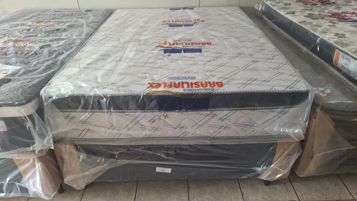 Cama de casal molas ensacadas 1,88x1,38 cm