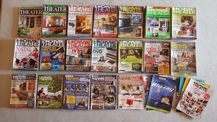 Coleção com 48 revistas Home Theater - em ótimo estado