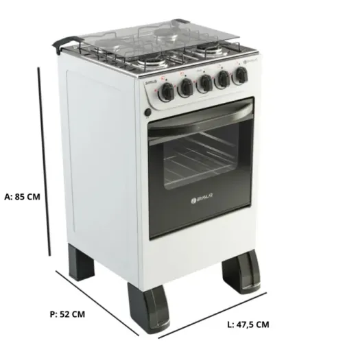 Fogão a gás 4 bocas automático 