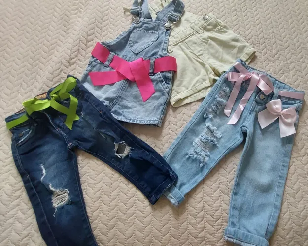 Kit Infantil Jeans - Semi-novo <br>