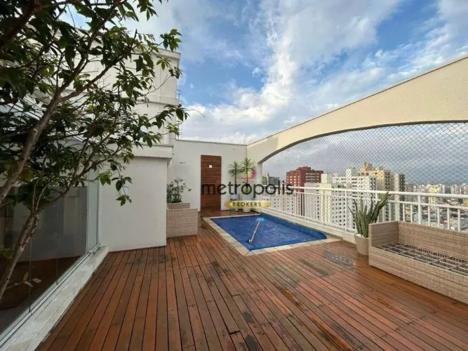 Cobertura com 4 dormitórios à venda, 211 m² por R$ 2.980.000,00 - Santa Paula - São Caetan