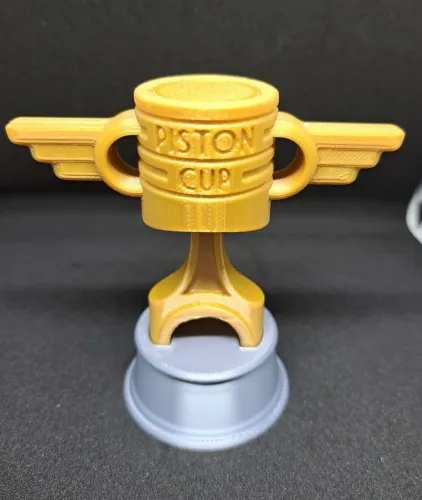 Mini Troféu PISTON CUP - Decoração para Fãs de Carros