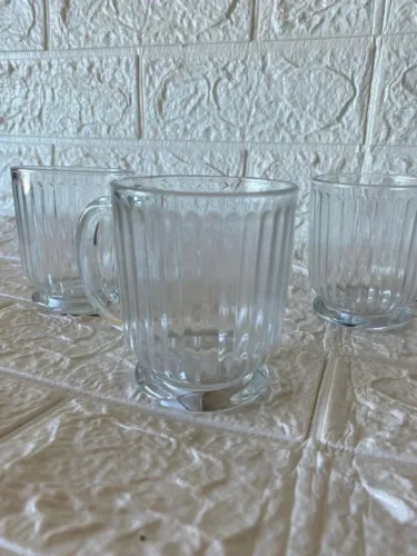 Conjunto de Xícaras de Vidro com Design Clássico