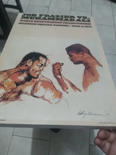 Quadro Pôster Joe Frazier vs. Muhammad Ali - Colecionador