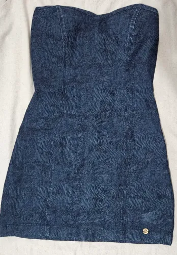 Vestido jeans acinturado