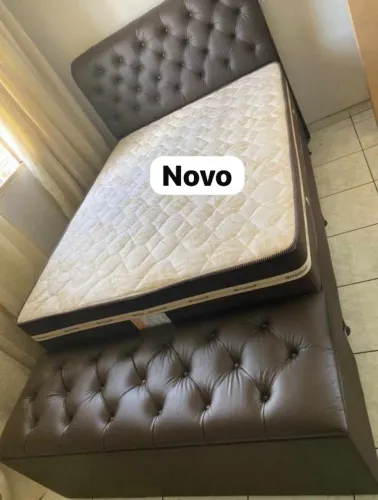 Cama box colchão e base (novo)