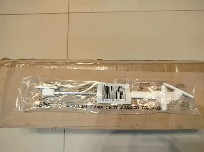 Pistão a gás com amortecedor força 80 n