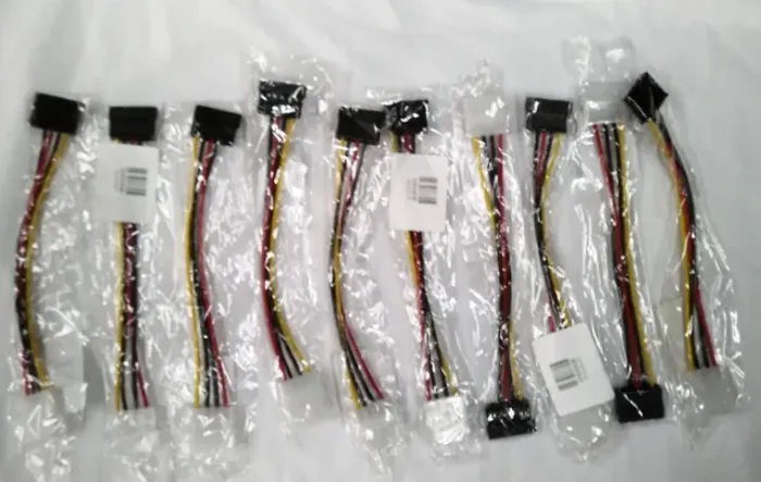 Kit com 10 Adaptador Conversor Energia Molex Ide 4 Pinos P/ Sata - novo -  ide x sata