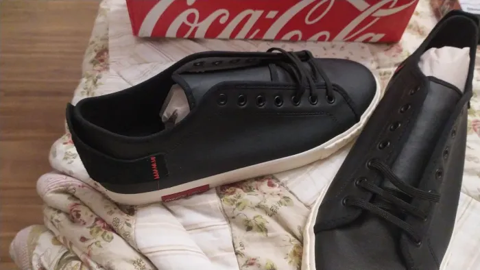 Tênis Coca-Cola Preto - Novo e Original tamanho 41