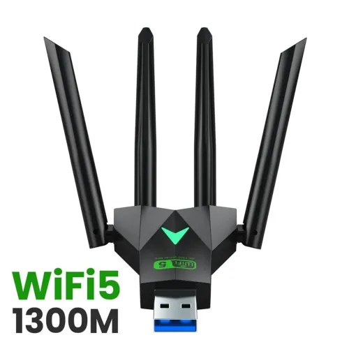 Adaptador Wi-Fi 1300M WiFi 5