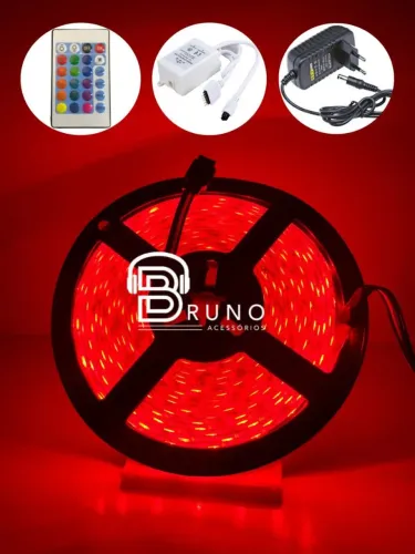 Fita LED RGB 5 Metros - Controle Remoto - Iluminação