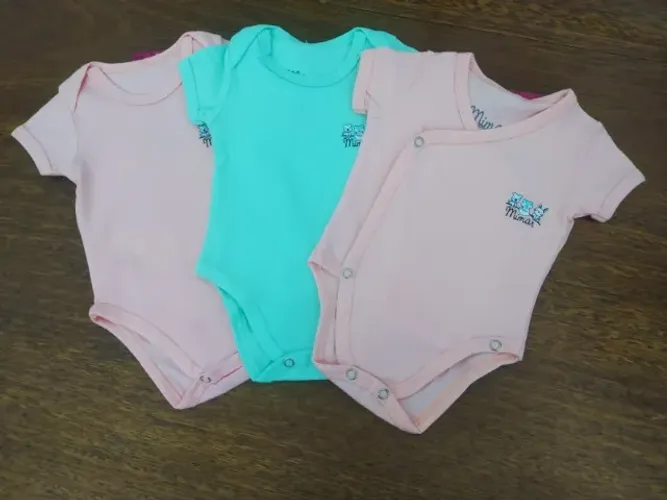 Kit De Três Bodys Da Mimar Para Bebê