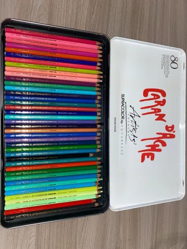 Lapis Aquarelavel Supracolor Caran D Ache 80 cores