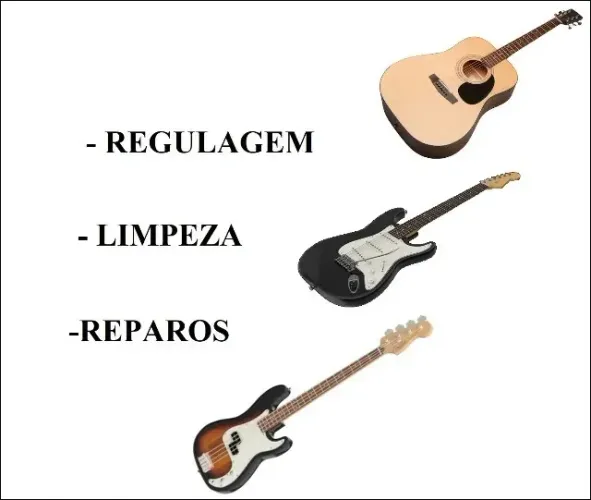 Regulagem e Manutenção de Violão Guitarra Contra-Baixo - Luthier