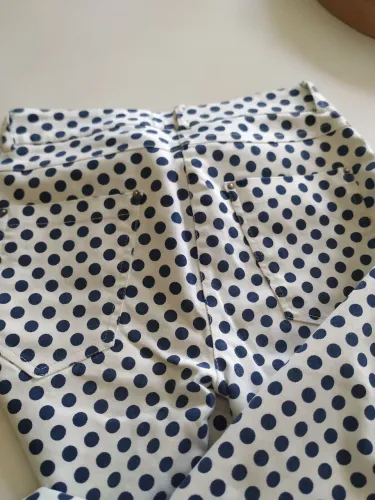 Calça Poá Azul Marinho Gregory!
