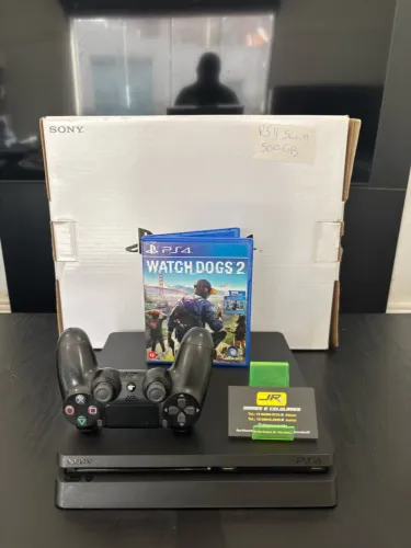 PS4 Slim 500GB + Jogo+ 3 meses de garantia