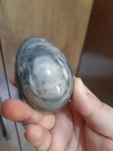 Raridade - Ovo de Mármore Zebra Rosa Antigo