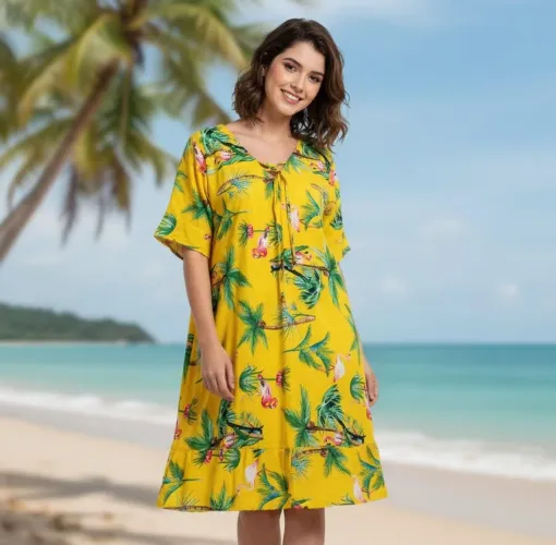 Vendo vestido floral tecido fino M ou G