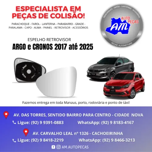 espelho retrovisor argo cronos ORIGINAL