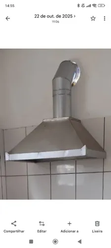 COIFA COMPLETA - ACEITA TROCA