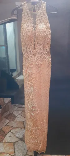 Vestido Dourado (formal elegante)