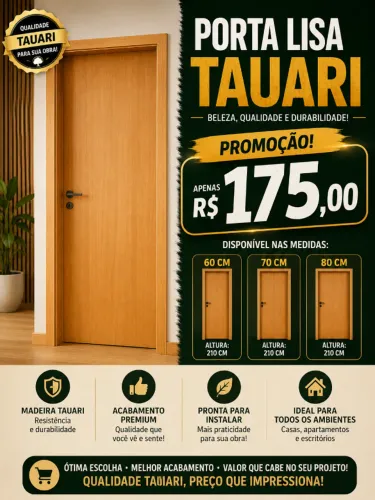 Porta lisa tauari