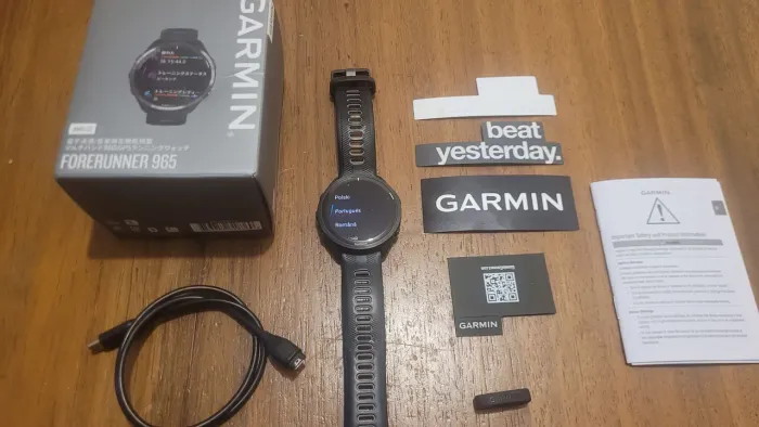 Garmin Forerunner 965 - Perfeito Estado - Completo + Película GShield