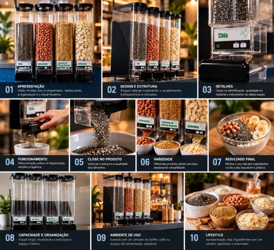 DISPENSER PARA PRODUTOS A GRANEL À VENDA