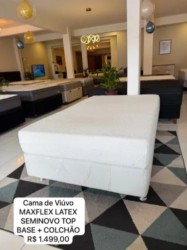 Cama de Viúva MAXFLEX LÁTEX SEMINOVA - ENTREGAMOS