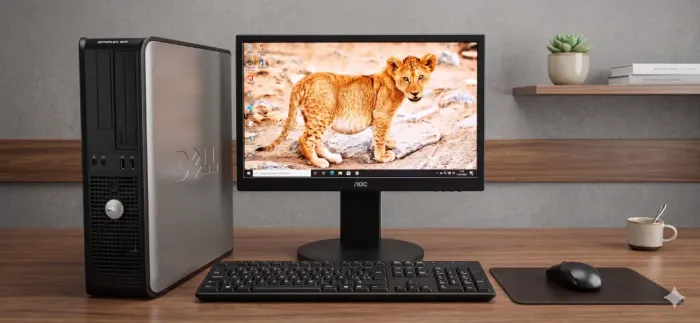 Kit Cpu Dell Core 2 duo + monitor 15 pol