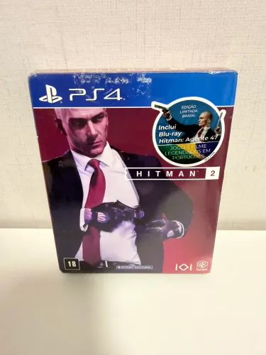 Hitman 2 PS4+ PS5 Edição especial com filme Blu Ray Lacrado