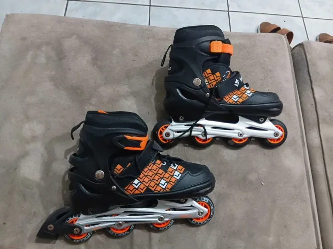 Patins Roller Ajustável Vollo Laranja