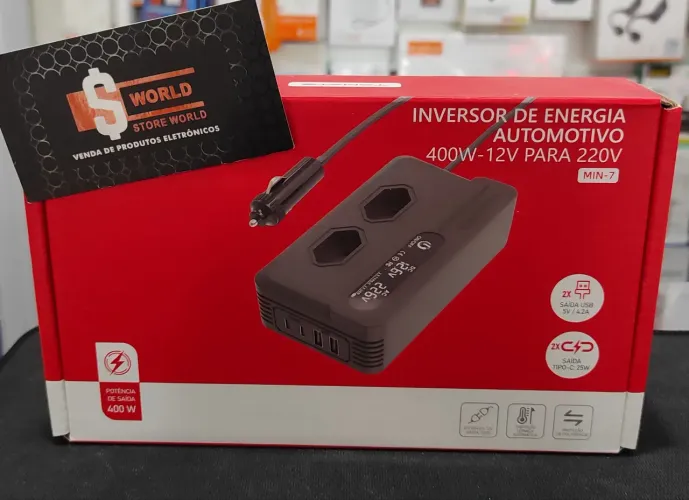 Inversor de energia automotivo - Store World