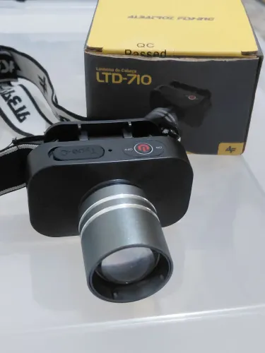 Lanterna de Cabeça Albatroz LTD-710 Recarregável USB-C 10W - Usada Poucas Vezes