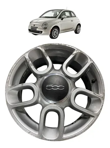 Aro De Liga R15 Fiat 500 2012  C/detalhe  1* Cinza