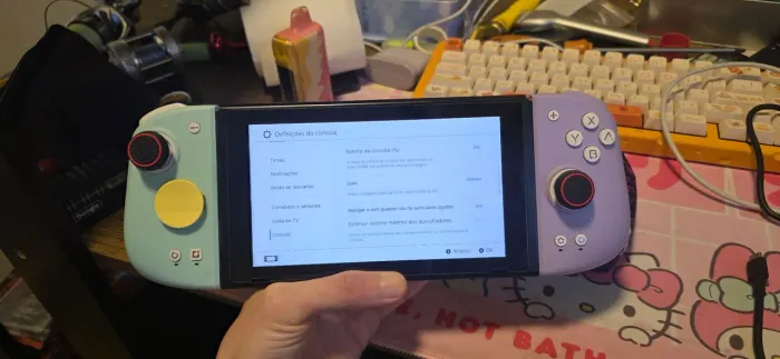 Nintendo Switch com modpad controller