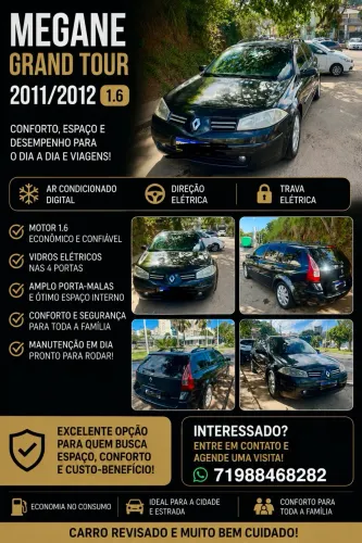 Renault Megane Grand Tour Dynam. Hi-flex 1.6 16V 2012