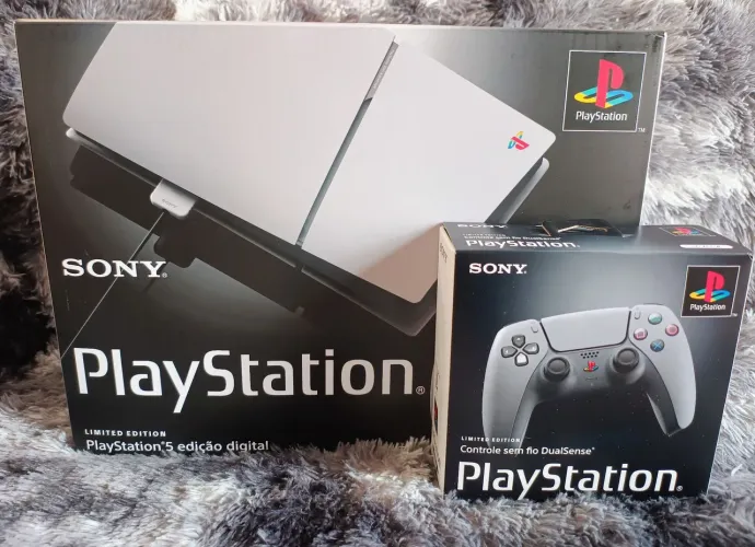 PS5 Slim 30th Anniversary Lacrado + Controle 30th Extra | Edição Limitada Colecionador