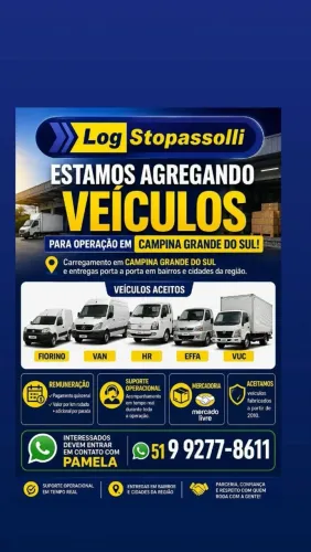 VAGA ENTREGADOR COM VEÍCULO PROPRIO