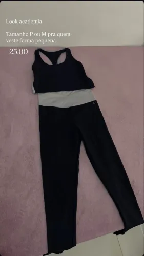 Look academia TAMANHO P e M