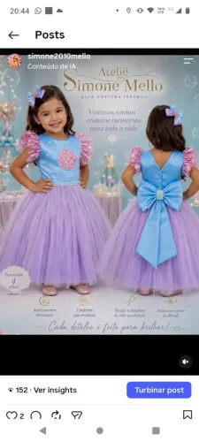 Vestido Temático Sereia