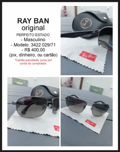 oculos de sol ray ban original