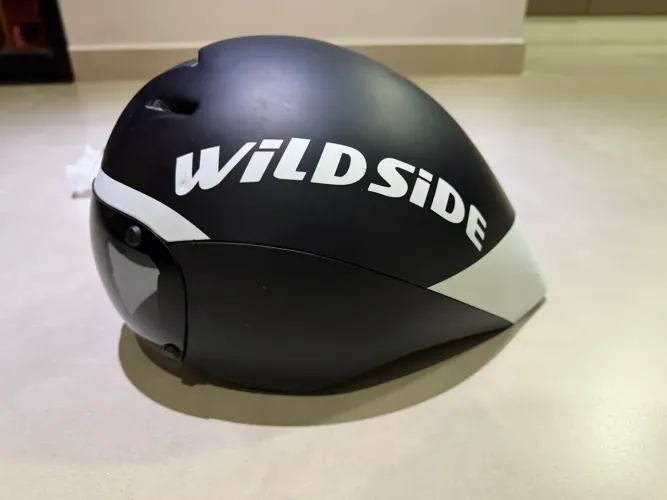 Capacete Aero Wildside para Triathlon / Contra-Relógio + 2 Lentes Extras