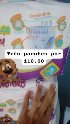 Fralda com ótimo preço  entrega por conta do cliente ou retirar num bairro santa Maria 
