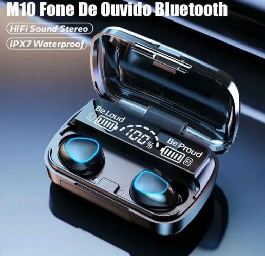 Fone M10 BT Wireless , Potente e Sofisticado , Anti Ruído