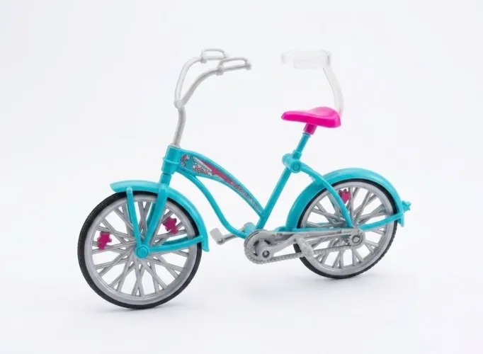 bicicleta barbie azul e rosa 